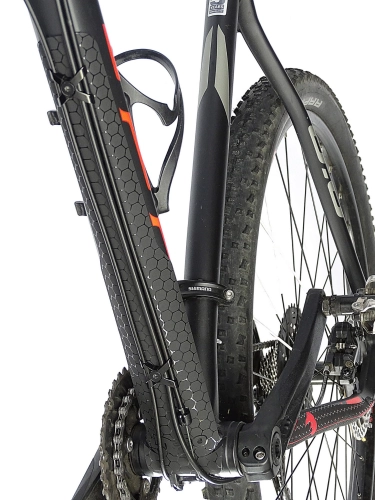 Hybrydowa osłona ramy z żelem absorbującym uderzenia. Noso bike protection