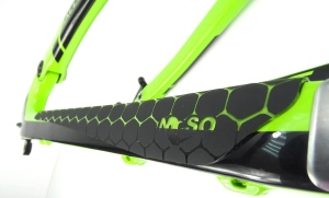 Osłona ramy roweru pod łańcuch rower MTB, DH - hybryda z żelem absorbującym,