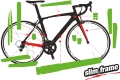 Zestaw folii ochronnych na gravel / szosa NOSO bike protection. schemat