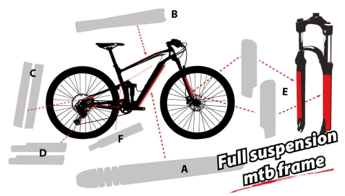 Folia ochronna PPF na rower NOSO