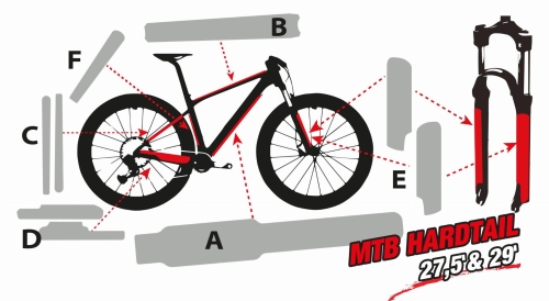 Folia ochronna PPF na rower NOSO