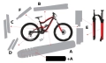 Naklejki, folie ochronne na rower enduro - dh. samoregenerujące. Zestaw na cały rower.