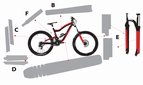 Folia ochronna PPF na rower NOSO