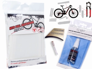 Folia ochronna na rower górski / MTB FULLSUSPENSION – NOSO STANDARD, zestaw XXL na cały rower