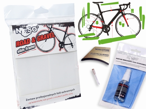 Zestaw folii ochronnych na gravel / szosa