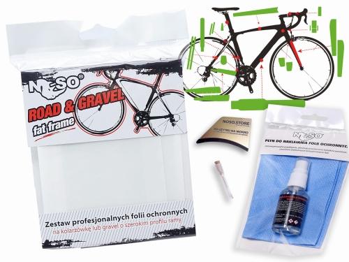 Zestaw folii ochronnych na gravel / szosa