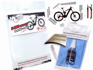 Folia ochronna na rower zjazdowy E-bike DH / ENDURO – NOSO STANDARD, zestaw XXL na cały rower