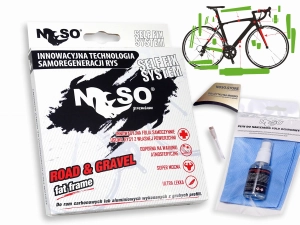 Folia ochronna na rower FAT Gravel / Szosa – NOSO ELITE PPFU, zestaw XXL na cały rower
