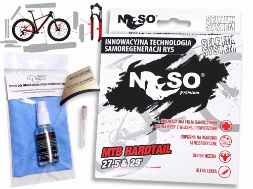 Zestaw foli ochronnych na rower mtb. NOSO BIKE PROTECTION.