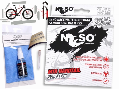 Zestaw foli ochronnych na rower mtb. NOSO BIKE PROTECTION.