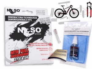 Folia ochronna na rower górski / MTB fullsuspension – NOSO ELITE PPFU, zestaw XXL na cały rower