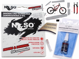 Folia ochronna na rower zjazdowy DH / ENDURO – NOSO ELITE PPFU, zestaw XXL na cały rower