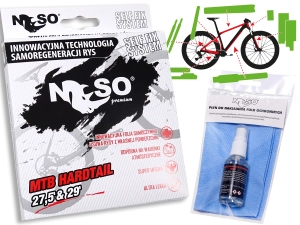 Folia ochronna na rower górski / MTB hardtail – NOSO PREMIUM PPFH, zestaw XXL na cały rower