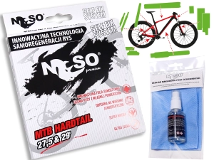 Folia ochronna na rower górski / MTB hardtail – NOSO ELITE PPFU, zestaw XXL na cały rower