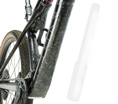 Osłona ramy z żelem absorbującym. przeźroczysty laminat do ram MTB i gravel